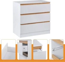 Kamyra® Commode/Ladekast Voor Baby - Verzorgingstafel - Kasten - Babykamer, Badkamer - Wit, 78 X 80 X 48 Cm 9 Kamyra® Commode/Ladekast Voor Baby - Verzorgingstafel - Kasten - Babykamer, Badkamer - Wit, 78 X 80 X 48 Cm -Winkel Voor Babyproducten 1200x1147 7