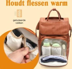 JeRie Luiertas Rugzak – Verschoonmatje – Verzorgingstas – Luiertassen – Met Kinderwagen Haken - Bruin 21 JeRie Luiertas Rugzak – Verschoonmatje – Verzorgingstas – Luiertassen – Met Kinderwagen Haken - Bruin -Winkel Voor Babyproducten 1200x1149 5