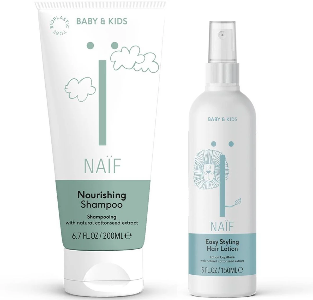 Naïf Combinatie Shampoo & Haarlotion - Babyverzorging - Voordeelverpakking - 2 Stuks - Met Natuurlijke Ingrediënten 3 Naïf Combinatie Shampoo & Haarlotion - Babyverzorging - Voordeelverpakking - 2 Stuks - Met Natuurlijke Ingrediënten