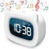 SweetDreams™ Ace Wit Slaaptrainer Kinderen – Slaapwekker Met 18 Liedjes – Wake Up Light - Kinderwekker - Nachtlamp Dimfunctie – Lichtwekker - Nightlight - Tijdloos Design – 2023 Model -Winkel Voor Babyproducten 1200x1150 3