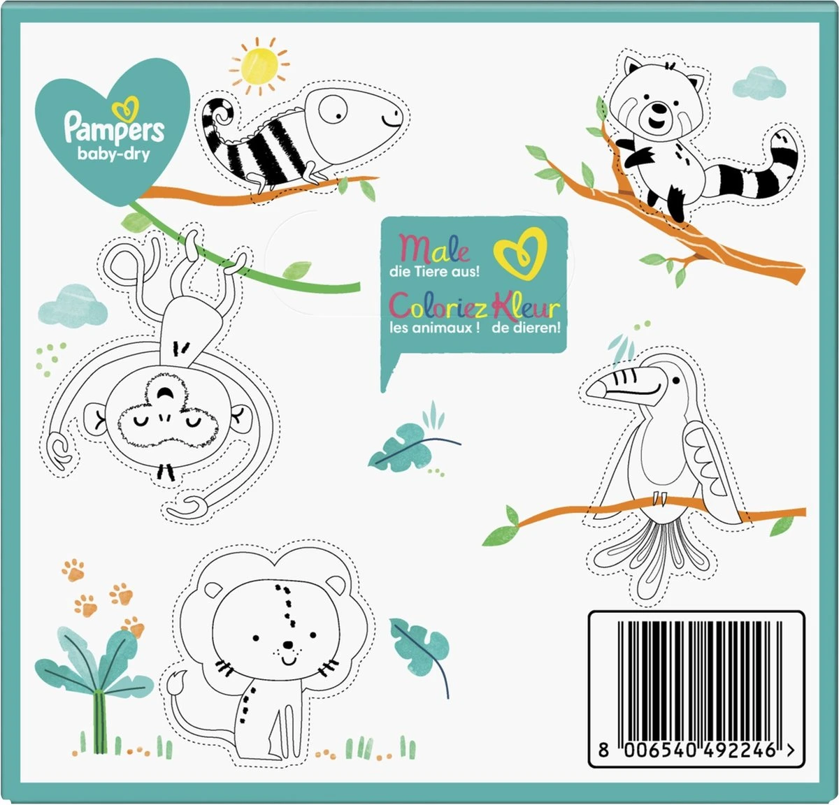 Pampers® Pampers - Baby Dry - Maat 4+ - Mega Pack - 100 Luiers 10 Pampers® Pampers - Baby Dry - Maat 4+ - Mega Pack - 100 Luiers - Afbeelding 8