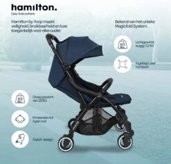 Hamilton By Yoop One Prime X1 Buggy - Premium Stroller Met One Hand Folding Technologie - Blauw - Lichte, Verstelbare En Wendbare Kinderwagen Met Vele Gemakken -Winkel Voor Babyproducten 1200x1153 16