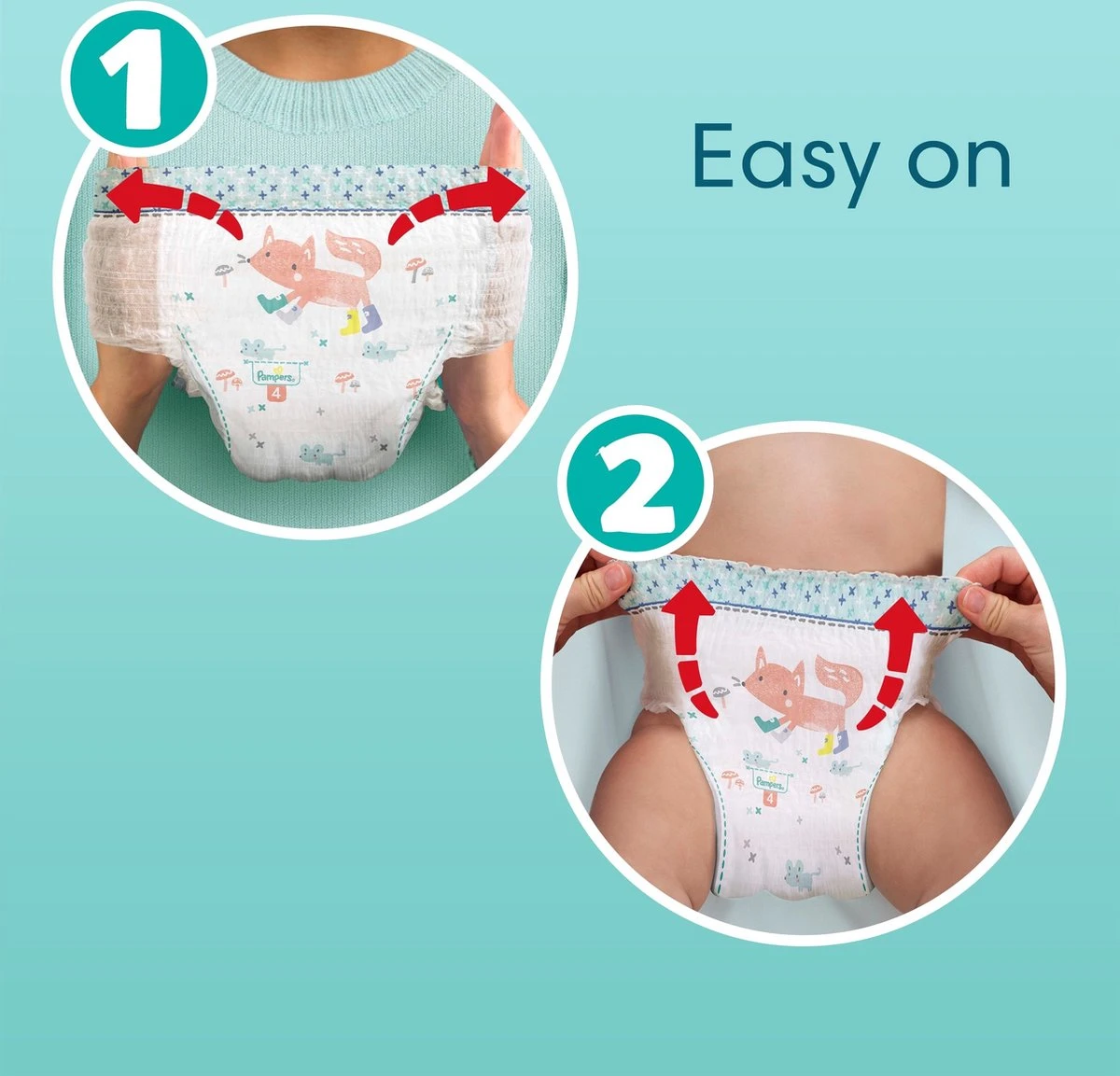 Pampers® Pampers - Premium Protection Pants - Maat 4 - Mega Pack - 80 Broekjes 5 Pampers® Pampers - Premium Protection Pants - Maat 4 - Mega Pack - 80 Broekjes - Afbeelding 3