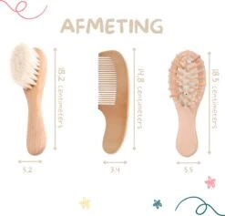 Baby Borstel - Baby Haarborstel - Baby Verzorging Set - Baby Borstel En Kam - Houten Baby Kam - Haarborstel Set - Babyshower Gift- Baby Verzorgingsproducten - Baby Kam - Kraamcadeau -Winkel Voor Babyproducten 1200x1153 5