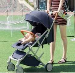 WOOSH New Buggy - Zwart - One Hand Folding - 3 Slaapstanden - Wandelwagen Tot 25 Kg - Regenhoes - Bekerhouder - Muggennet -Winkel Voor Babyproducten 1200x1154 12