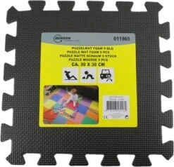 Benson 9 Stuks Zwarte Puzzel Vloertegels Foam 30 X 30 Cm - Puzzel Speelmat - Baby/peuter Speelgoed Matten -Winkel Voor Babyproducten 1200x1158 3
