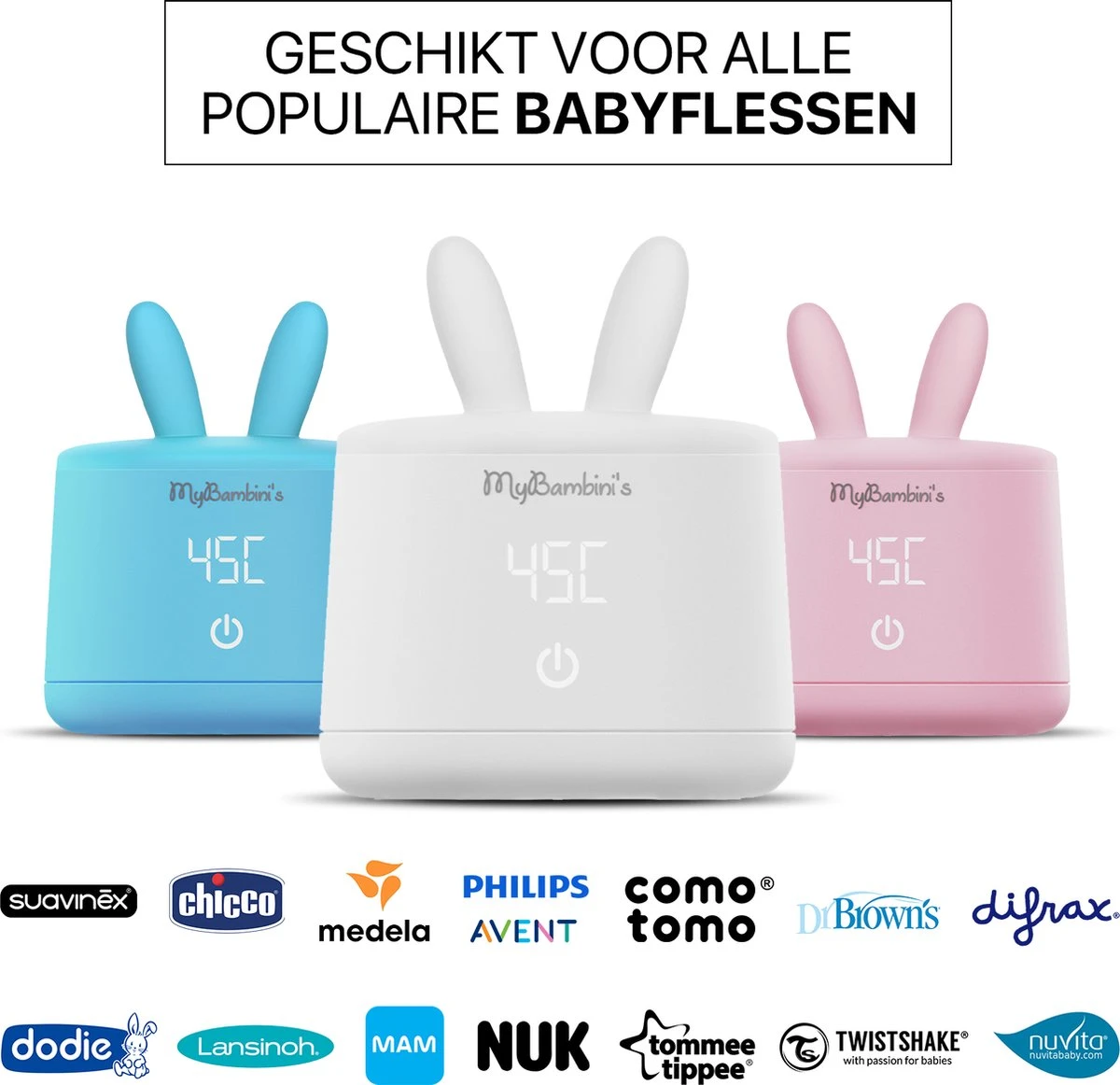 MyBambini's Bottle Warmer Pro™ - Draagbare Baby Flessenwarmer Voor Onderweg - Wit - Geschikt Voor MAM, Lansinoh, NIP & Nanobebe (brede Hals) 4 MyBambini's Bottle Warmer Pro™ - Draagbare Baby Flessenwarmer Voor Onderweg - Wit - Geschikt Voor MAM, Lansinoh, NIP & Nanobebe (brede Hals) - Afbeelding 2