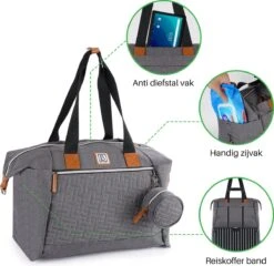 Brisby Slijtvaste Luiertas - Verzorgingstas Groot - Grijs - Inclusief Verschoonmatje - Isoleervakken - Fopspeen Houder - Makkelijk Te Bevestigen Aan De Kinderwagen 16 Brisby Slijtvaste Luiertas - Verzorgingstas Groot - Grijs - Inclusief Verschoonmatje - Isoleervakken - Fopspeen Houder - Makkelijk Te Bevestigen Aan De Kinderwagen -Winkel Voor Babyproducten 1200x1165 8