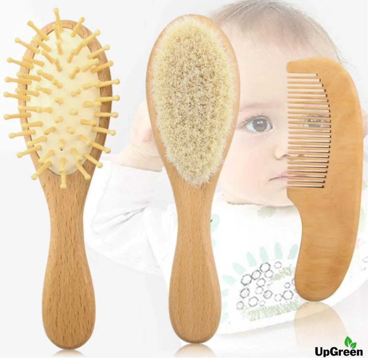 UpGreen® - Baby Verzorgingsset – Baby Borstel – Baby Borstel Set - Kraamcadeau – Baby Manicureset - Baby Verzorgingsproducten – Baby Borstel En Kam – Baby Kam – Baby Borstel Hout – Baby Haarborstel – Baby Borstel Geitenhaar 5 UpGreen® - Baby Verzorgingsset – Baby Borstel – Baby Borstel Set - Kraamcadeau – Baby Manicureset - Baby Verzorgingsproducten – Baby Borstel En Kam – Baby Kam – Baby Borstel Hout – Baby Haarborstel – Baby Borstel Geitenhaar - Afbeelding 3
