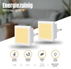 LED Nachtlampje Met Lichtsensor - 2 Stuks - Warm Wit 3000k - Veiligheid - Baby - Kinder - Nachtlamp - Nachtlicht - Kinderkamer - Slaapkamer - Woonkamer - Badkamer - Donker -Winkel Voor Babyproducten 1200x1168 7
