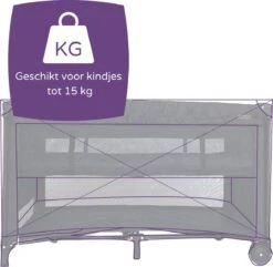 Prénatal Luxe Campingbedje Met Bodemverhoger - Inklapbaar Baby Campingbed - Reisbedje Met Wieltjes - Inclusief Bodemmatras - 120 X 60 Cm - Zwart -Winkel Voor Babyproducten 1200x1171 27