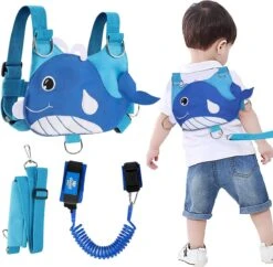 Veiligheidstuigje, Rugzakje. Veiligheidslijn Voor Kinderen, Polsband En Riem. Voorkomt Verdwalen Of Weglopen Van Uw Kind.