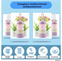 Melkpoeder Doseerdoosjes · SET VAN 2 PAARS&GROEN · Melkpoeder Bewaarbakjes · Melkpoeder Toren · BPA FREE -Winkel Voor Babyproducten 1200x1177 13