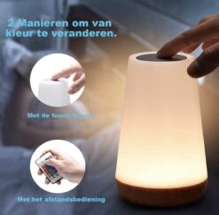 Merkloos USB Oplaadbaar Nachtlampje Met Afstandsbediening, Wit Warm Licht En 13 RGB Kleuren - Wake-up Light - Sfeerlamp - LED Verlichting - Leeslamp - Tafellamp - Bedlamp Voor Baby, Kinderen & Volwassenen - Dimbaar - Touch Control - 15CM -Winkel Voor Babyproducten 1200x1180 11