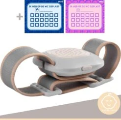 Merkloos Zindelijkheidstraining Kind - Plaswekker Voor Jongens/Meisjes - Inclusief Uniek Beloningssysteem En Batterij – Plaswekker Met Alarm En Led Licht - Beloningskaart - Tegen Bedplassen – Enuresis - Zindelijkheid