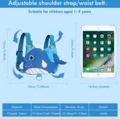 Veiligheidstuigje, Rugzakje. Veiligheidslijn Voor Kinderen, Polsband En Riem. Voorkomt Verdwalen Of Weglopen Van Uw Kind. -Winkel Voor Babyproducten 1200x1188 15