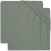 Jollein Baby Hoeslaken Ledikant Jersey 60x120cm - Ash Green - 2 Stuks -Winkel Voor Babyproducten 1200x1193 7