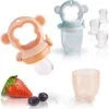 2 Fruitspenen Aap Voor Baby & Peuter + 6 Siliconen Spenen In 3 Maten - Veilig + BPA Vrij -2 Fruitspenen - Fopspeen Fruit Net Fruit Speen Baby Speen Fruit Groente Pap Babyvoeding -Winkel Voor Babyproducten 1200x1196 19