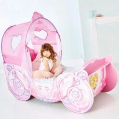 Disney Princess - Koetsbed - Met Led Verlichting - Roze -Winkel Voor Babyproducten 1200x1199 15
