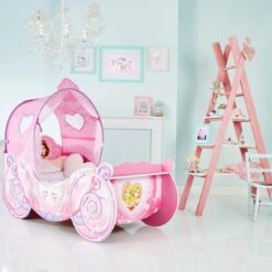 Disney Princess - Koetsbed - Met Led Verlichting - Roze -Winkel Voor Babyproducten 1200x1199 16