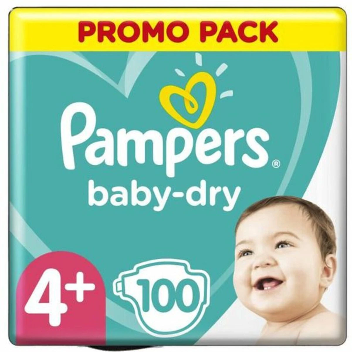 Pampers® Pampers - Baby Dry - Maat 4+ - Mega Pack - 100 Luiers 3 Pampers® Pampers - Baby Dry - Maat 4+ - Mega Pack - 100 Luiers
