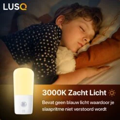 LUSQ® - LED Nachtlampje Met Bewegingssensor In Stopcontact - 2 Stuks - Nachtlampjes Met Bewegingssensor - Nacht Lamp Met Dag En Nacht Sensor - -Winkel Voor Babyproducten 1200x1200 1004