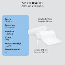 Buxibo - Baby Bed Omrander - Bedbumper - Hoofdbeschermer - Set Van 2 - 340x30cm & 160x30cm -Winkel Voor Babyproducten 1200x1200 1021