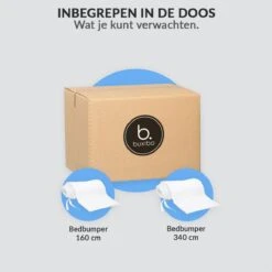 Buxibo - Baby Bed Omrander - Bedbumper - Hoofdbeschermer - Set Van 2 - 340x30cm & 160x30cm -Winkel Voor Babyproducten 1200x1200 1022
