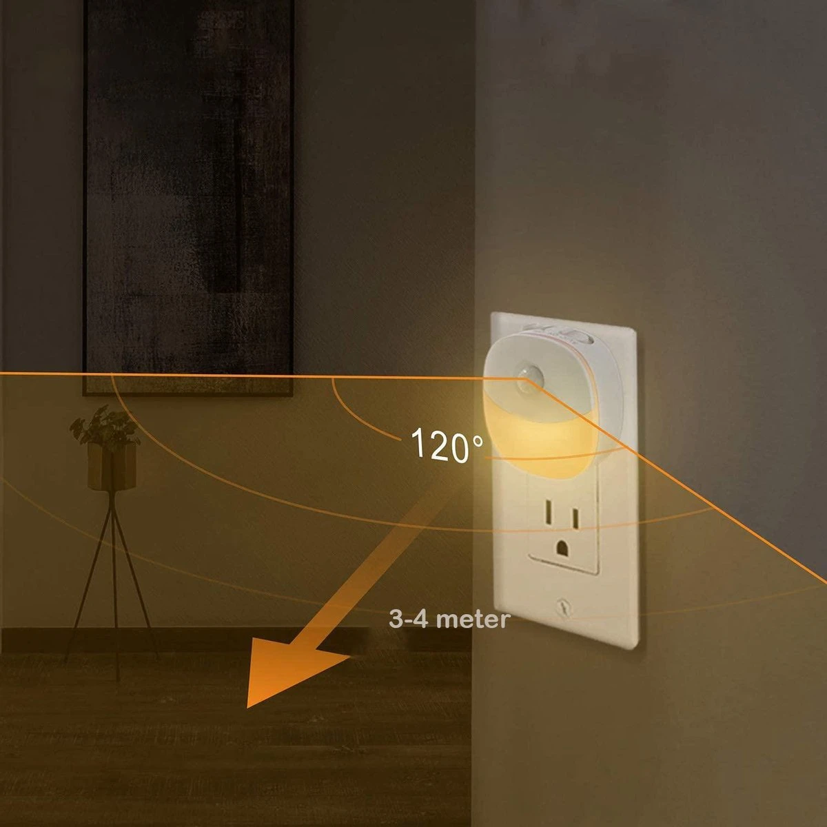 Peerlights® - LED Nachtlampje Draadloos - Dimbare Nachtlampjes Met Bewegingsensor - Nachtlampje Babykamer - Nacht Lamp - Kinderen & Baby – Warm Licht - 2 Stuks 7 Peerlights® - LED Nachtlampje Draadloos - Dimbare Nachtlampjes Met Bewegingsensor - Nachtlampje Babykamer - Nacht Lamp - Kinderen & Baby – Warm Licht - 2 Stuks - Afbeelding 5