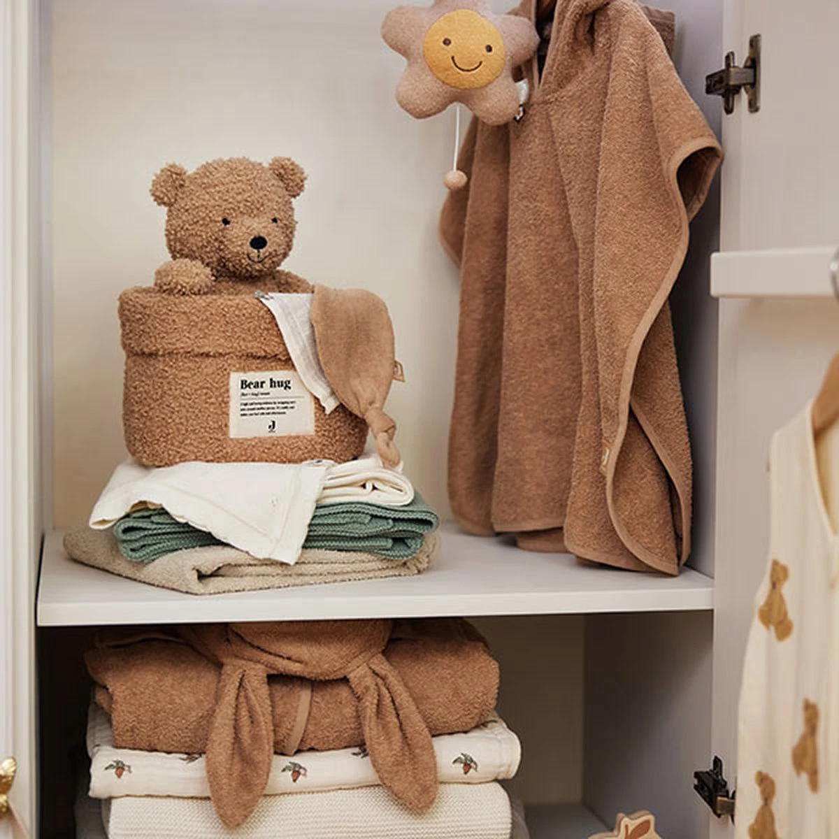 Jollein Commodemandje 14x18cm Boucle - Biscuit 9 Jollein Commodemandje 14x18cm Boucle - Biscuit - Afbeelding 7