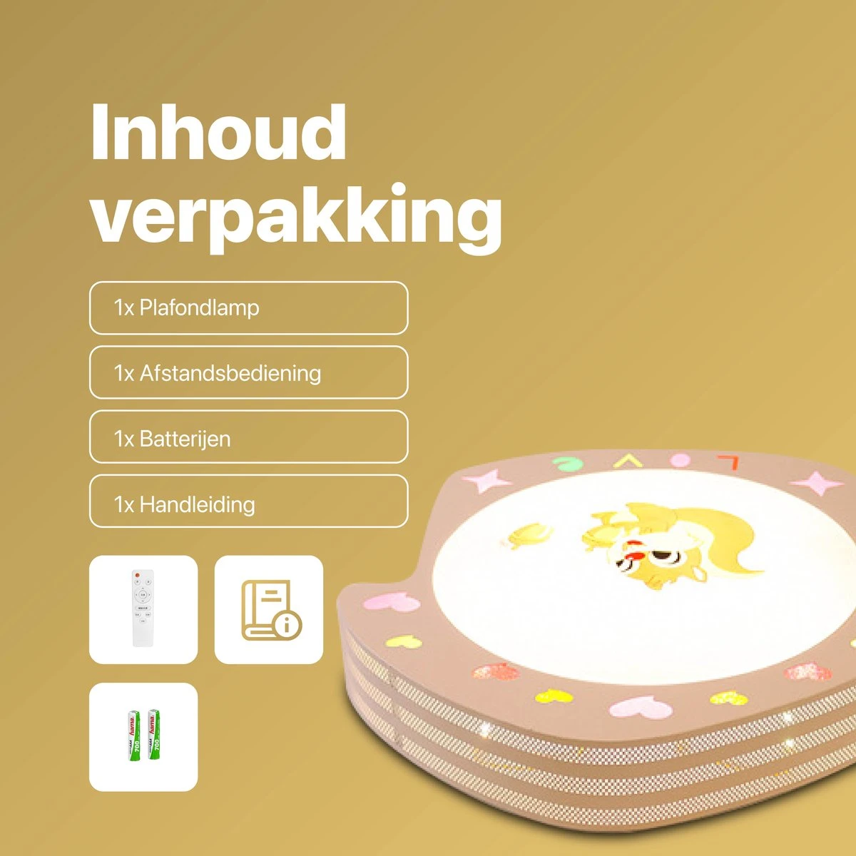 MIRO Luxe Plafondlamp - Babykamer - Kinderkamer - LED - Inclusief Afstandsbediening - 36 Watt - 220 Volt - 3 Verschillende Lichtstanden - Dimbaar - Eekhoorn 7 MIRO Luxe Plafondlamp - Babykamer - Kinderkamer - LED - Inclusief Afstandsbediening - 36 Watt - 220 Volt - 3 Verschillende Lichtstanden - Dimbaar - Eekhoorn - Afbeelding 5