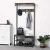 Merkloos Parya Home - Garderoberek Hoed En Kapstok, Zitbank / Hal Schoenenrek En Bank Met Planken, Hal Boom Met Haken, Metalen Frame Met Matte Afwerking, 80 X 32 X 178,5 Cm (L X B X H) -Winkel Voor Babyproducten 1200x1200 1044