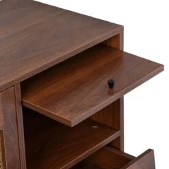 Merax Sideboard Houten Commode - Dressoir Met Rotan Deuren - Bruin -Winkel Voor Babyproducten 1200x1200 1055