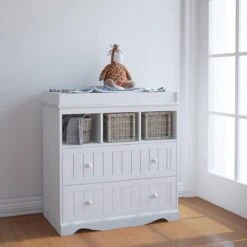 Trend24 - Commode - Verzoringstafel - Commode Kasten - Aankleedtafel - Babykamer - Wit -Winkel Voor Babyproducten 1200x1200 1068