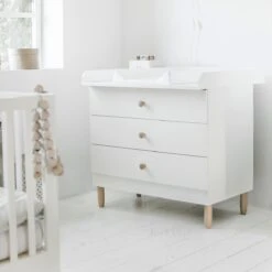 Petite Amélie ® Commode Kast Baby - Verzorgingstafel Met Veel (opberg)ruimte - Wit - Conform Door 100 Cm Breedte - Laden Openen & Sluiten Automatisch Door Soft Close - H.90x B.100x D.55 Cm -Winkel Voor Babyproducten 1200x1200 1079