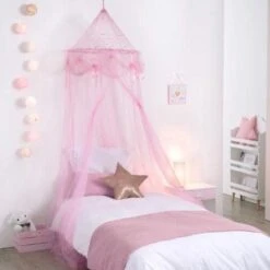 Merkloos Decopatent® Prinsessen Klamboe Kinderkamer - Klamboe Baby Kamer - Klamboe 1 Persoons - Voor Boven Bed - Roze - 60 X 60 X 250 Cm -Winkel Voor Babyproducten 1200x1200 1177