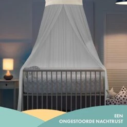 Deryan Baby Klamboe Vintage 245cm - Kinderklamboe - Hemeltje - Wit/Ivory -Winkel Voor Babyproducten 1200x1200 1189