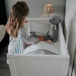 Bebies First Co-sleeper Wieg Wit Set | Inclusief Wiegmatras + Meyco Hoeslaken -Winkel Voor Babyproducten 1200x1200 1361