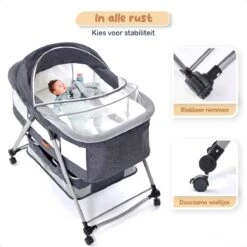 Twinky® Co-Sleeper – Opvouwbare Wieg En Aanschuifbed Voor Baby En Peuter – Incl. Matras – Reisbedje – Babybedje Voor Baby En Peuter -Winkel Voor Babyproducten 1200x1200 1440