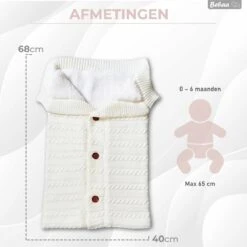 Bebaa® Babyslaapzak Voor Buggy/Kinderwagen 68cm - Babynestje - 0-6 Maanden - Kraamcadeau Voor Newborn - Wit 10 Bebaa® Babyslaapzak Voor Buggy/Kinderwagen 68cm - Babynestje - 0-6 Maanden - Kraamcadeau Voor Newborn - Wit -Winkel Voor Babyproducten 1200x1200 1467