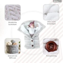 Bebaa® Babyslaapzak Voor Buggy/Kinderwagen 68cm - Babynestje - 0-6 Maanden - Kraamcadeau Voor Newborn - Wit 11 Bebaa® Babyslaapzak Voor Buggy/Kinderwagen 68cm - Babynestje - 0-6 Maanden - Kraamcadeau Voor Newborn - Wit -Winkel Voor Babyproducten 1200x1200 1468