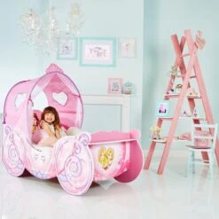 Disney Princess - Koetsbed - Met Led Verlichting - Roze -Winkel Voor Babyproducten 1200x1200 1500