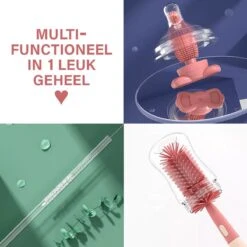 Baby Flessenborstel - Flessenreiniger - Flessenborstel Siliconen - Flesvoedingsaccessoires - BPA Vrij - Blauw - 3 In 1 -Winkel Voor Babyproducten 1200x1200 1541