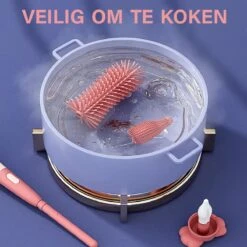 Baby Flessenborstel - Flessenreiniger - Flessenborstel Siliconen - Flesvoedingsaccessoires - BPA Vrij - Groen - 3 In 1 -Winkel Voor Babyproducten 1200x1200 1555