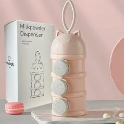 Melkpoedertoren Melkpoeder Toren - Roze - Flesvoedingsaccessoires - Babyvoeding Bewaarbakjes - Doseerdoosjes - Kraam Cadeau - BPA Vrij -Winkel Voor Babyproducten 1200x1200 1694
