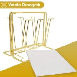 Flessenrek - Droogrek Babyfles - Flessen Rek Baby - Flessendroogrek Met Opvangbak - Afdruiprek - Afwasrek - Flessenrekje - Lekbak - Égouttoir - Goude Droogrek - Vetalo -Winkel Voor Babyproducten 1200x1200 1707