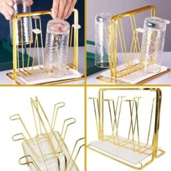 Flessenrek - Droogrek Babyfles - Flessen Rek Baby - Flessendroogrek Met Opvangbak - Afdruiprek - Afwasrek - Flessenrekje - Lekbak - Égouttoir - Goude Droogrek - Vetalo -Winkel Voor Babyproducten 1200x1200 1708