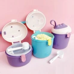 Babyvoeding Dispenser - Baby Melkpoeder Doseer Box - Reisbox - Opbergdoos Voor Voeding - Dispenser Met Schep 440ML - Paars -Winkel Voor Babyproducten 1200x1200 1723