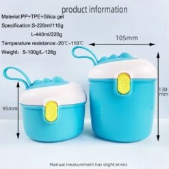 Babyvoeding Dispenser - Baby Melkpoeder Doseer Box - Reisbox - Opbergdoos Voor Voeding - Dispenser Met Schep 440ML - Paars -Winkel Voor Babyproducten 1200x1200 1724