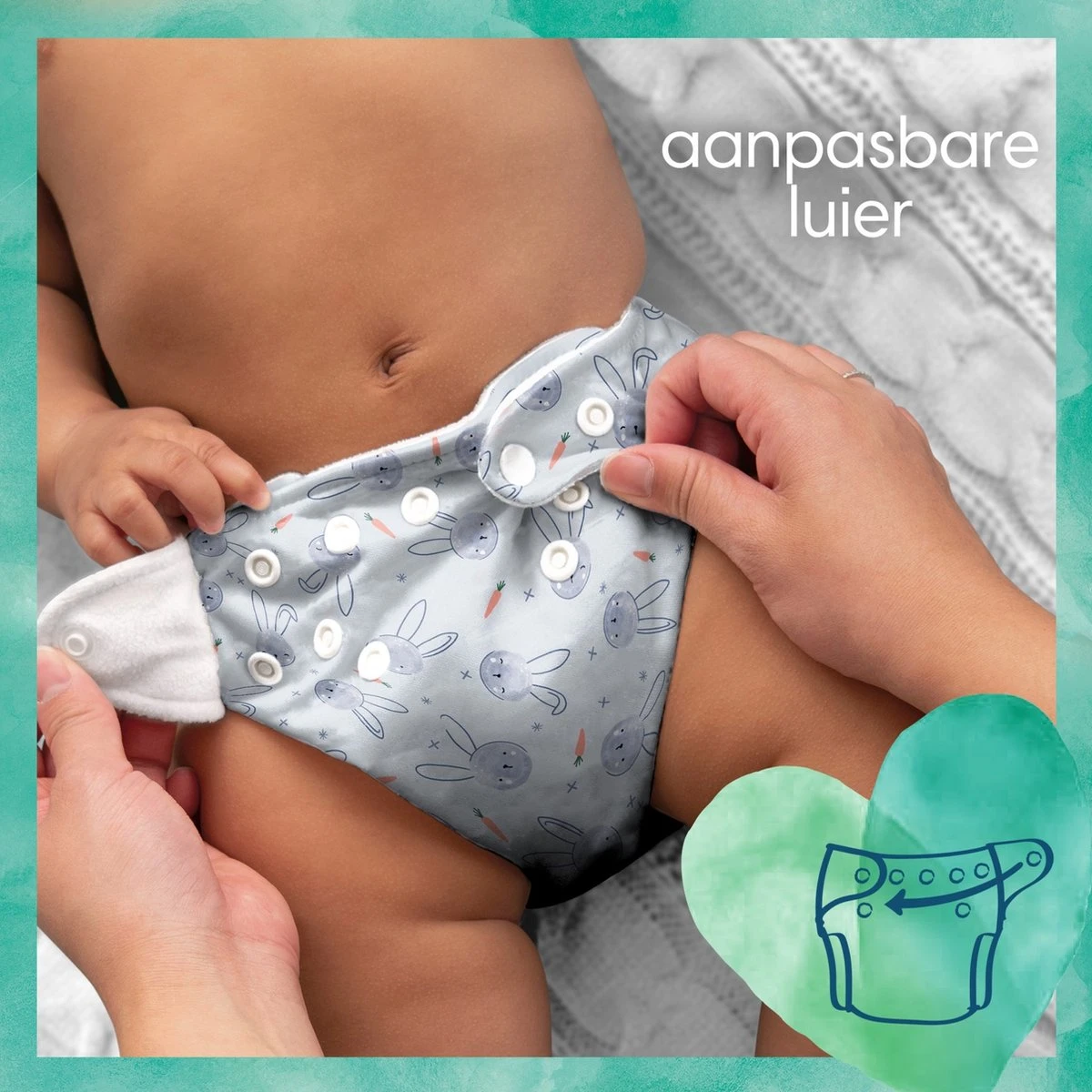 Pampers® Pampers - Harmonie Hybrid - Wasbare Luier - Probeerverpakking 4 Pampers® Pampers - Harmonie Hybrid - Wasbare Luier - Probeerverpakking - Afbeelding 2
